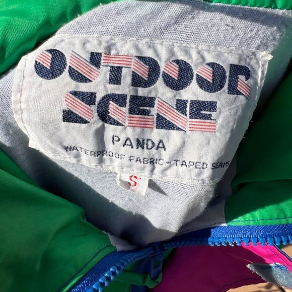 90's Colorful Windbreaker - Lightweight Ski Jacket - Size Small - Outdoor Scene - Picture 13 of 14